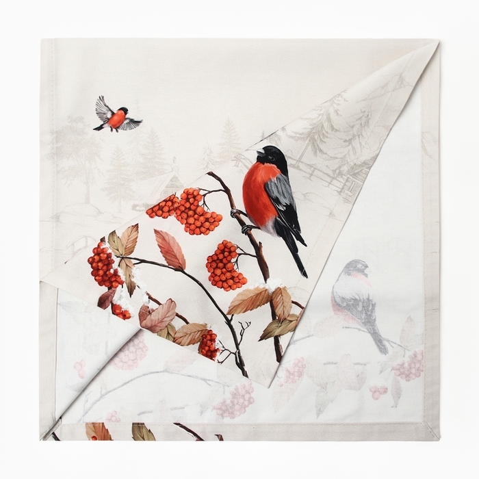 Дорожка Этель "Снегири на ветках" 40х149 см, 100% хл, саржа 190 г/м2