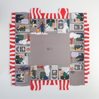 Коробка подарочная новогодняя складная &laquo;Зимний город&raquo;, 31,2 х 25,6 х 16,1 см, Новый год