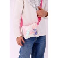 Сумка детская для девочки &laquo;Единорог&raquo;, отдел на молнии, с пайетками, цвет розовый