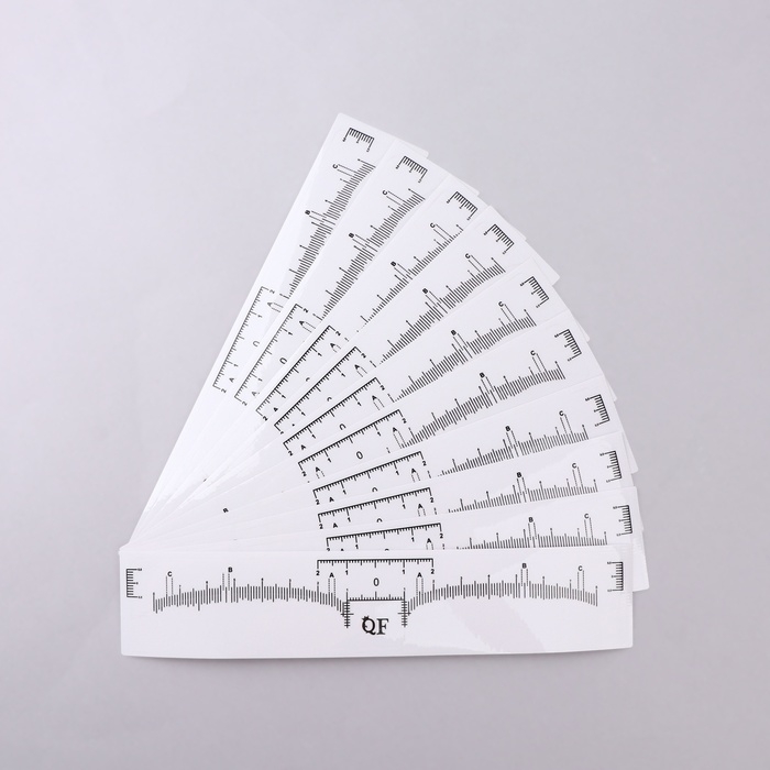 Трафареты - наклейки для оформления бровей, набор - 10 шт