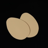 Накладки для обуви противоскользящие, с протектором, на клеевой основе, 9 см, пара, цвет бежевый