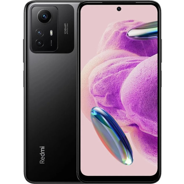 Смартфон Xiaomi Redmi Note 12S RU, 6.43 Смартфон Xiaomi Redmi Note 12S RU, 6.43", Amoled, 6 Гб,128 Гб, 108 Мп, 5000мАч, NFC, черный