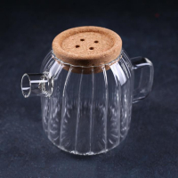 Кувшин для воды стеклянный с пробковой крышкой &laquo;Эко&raquo;, 600 мл, 17&times;11&times;13,5 см