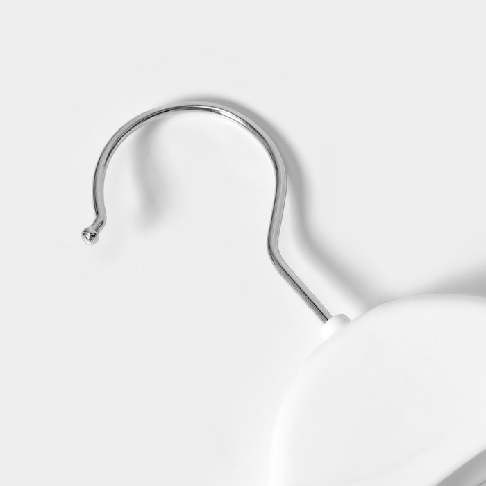 Плечики - вешалки для одежды, 30×19,5 см, набор 5 шт, детские, цвет белый Плечики - вешалки для одежды, 30×19,5 см, набор 5 шт, детские, цвет белый