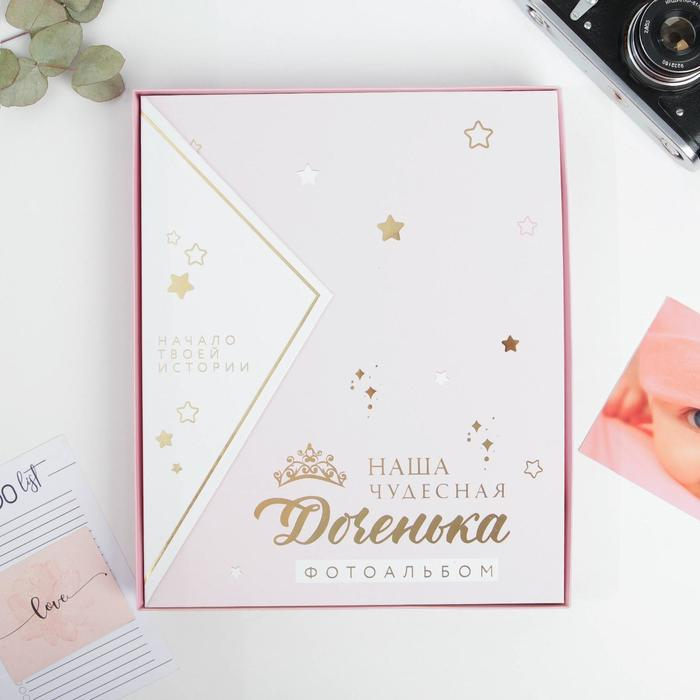 Фотоальбом подарочный 20 м.л &laquo;Наша чудесная доченька&raquo;