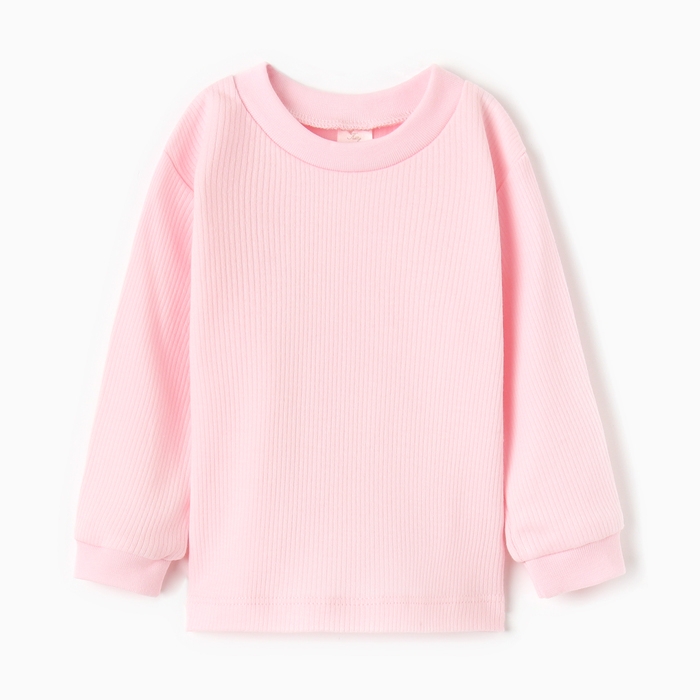 Лонгслив детский, цвет розовый, рост 74