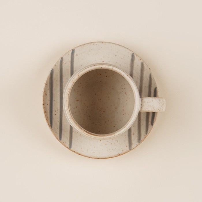 Чайная пара керамическая SL Home «Райяс», 2 предмета: чашка 230 мл, блюдце d=12,5 см, цвет бежевый Чайная пара керамическая SL Home «Райяс», 2 предмета: чашка 230 мл, блюдце d=12,5 см, цвет бежевый