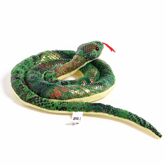 Мягкая игрушка &laquo;Змея&raquo;, 98 см, цвет зелёный