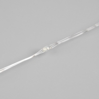 Гирлянда &laquo;Нить&raquo; 100 м роса, IP44, серебристая нить, 1000 LED, свечение мульти, 18 В