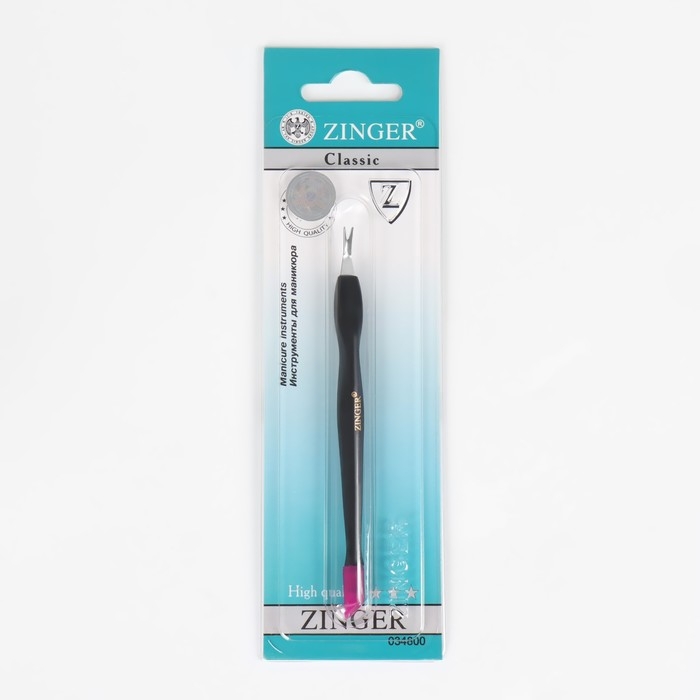 Триммер - пушер ZINGER, 11,5 см, на блистере, цвет чёрный, CT-09 Триммер - пушер ZINGER, 11,5 см, на блистере, цвет чёрный, CT-09