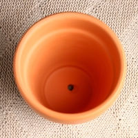 Горшок "Трапеция" терракот с узором, 9х9см, МИКС Горшок "Трапеция" терракот с узором, 9х9см, МИКС