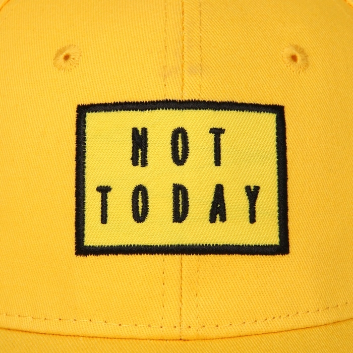Кепка женская NOT TODAY, цвет жёлтый, р-р 56 Кепка женская NOT TODAY, цвет жёлтый, р-р 56