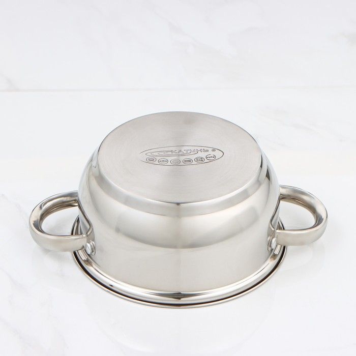 Кастрюля &laquo;Гретта&raquo;, 2.2 л, d=18 см, капсульное дно, индукция