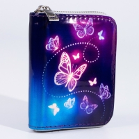 Кошелёк с голографическим эффектом «Бабочки», 12.5х9.2 см Кошелёк с голографическим эффектом «Бабочки», 12.5х9.2 см