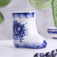 Бокальчик "Валенок", h-7 см, v-100 мл, фарфор Бокальчик "Валенок", h-7 см, v-100 мл, фарфор