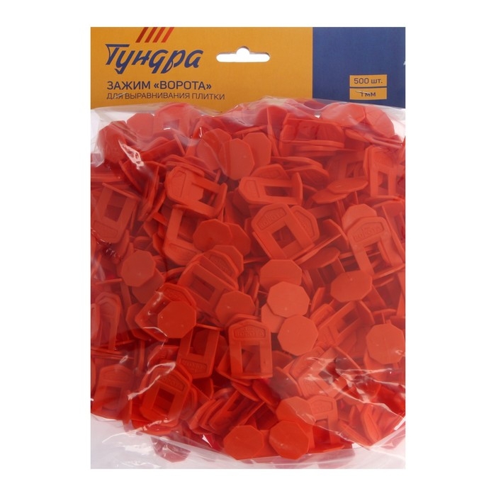 Зажим Зажим "Ворота" для выравнивания плитки ТУНДРА, 1 мм, в упаковке 500 шт.