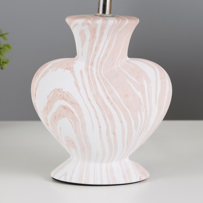 Настольная лампа "Хертц" E14 40Вт белый-бежевый 23х15х34 см RISALUX