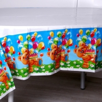 Скатерть одноразовая &laquo;Мишутка&raquo;, р-р 180 х 137см