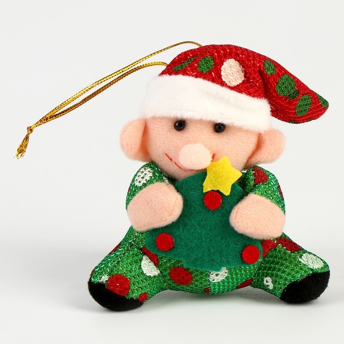 Новый год! Мягкая игрушка «Гном» на подвесе, виды МИКС Новый год! Мягкая игрушка «Гном» на подвесе, виды МИКС