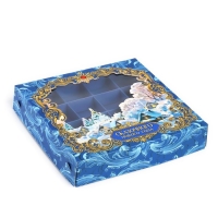 Коробка под 16 конфет &laquo;Новогодняя сказка&raquo;, 18.9 х 18.9 х 3.8 см, Новый год