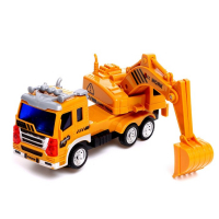 Машина «Стройка», масштаб 1:55, работает от батареек, свет и звук, МИКС Машина «Стройка», масштаб 1:55, работает от батареек, свет и звук, МИКС