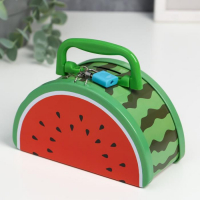 Копилка металл "Фруктики дольки" МИКС 16х9,2х7,3 см Копилка металл "Фруктики дольки" МИКС 16х9,2х7,3 см