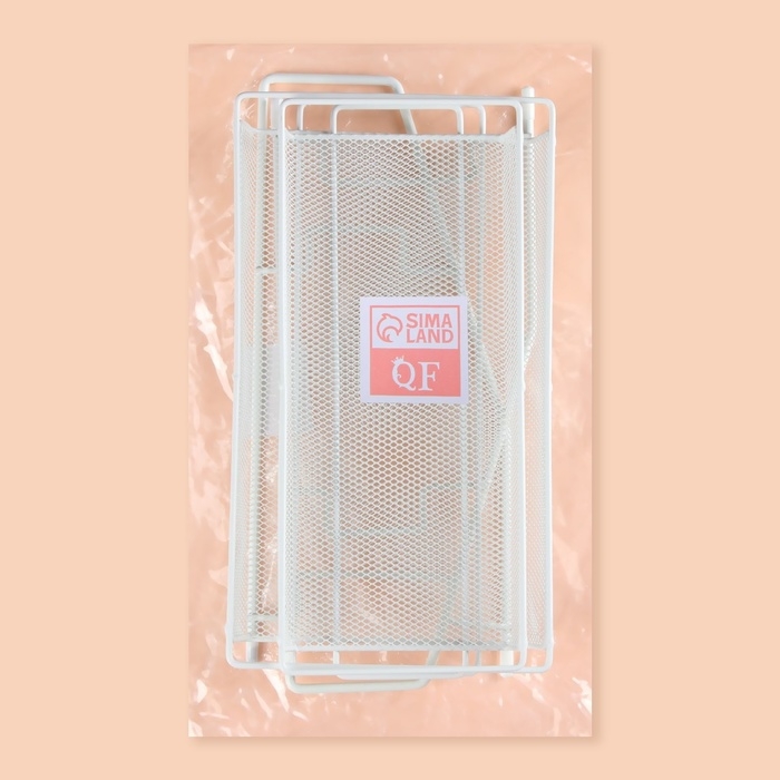 Органайзер для хранения косметических средств/принадлежностей, двухуровневый, 31 &times; 32 &times; 16.5 см, цвет белый