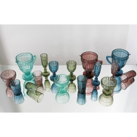 Стакан стеклянный Magistro &laquo;Ла-Манш&raquo;, 350 мл, цвет розовый