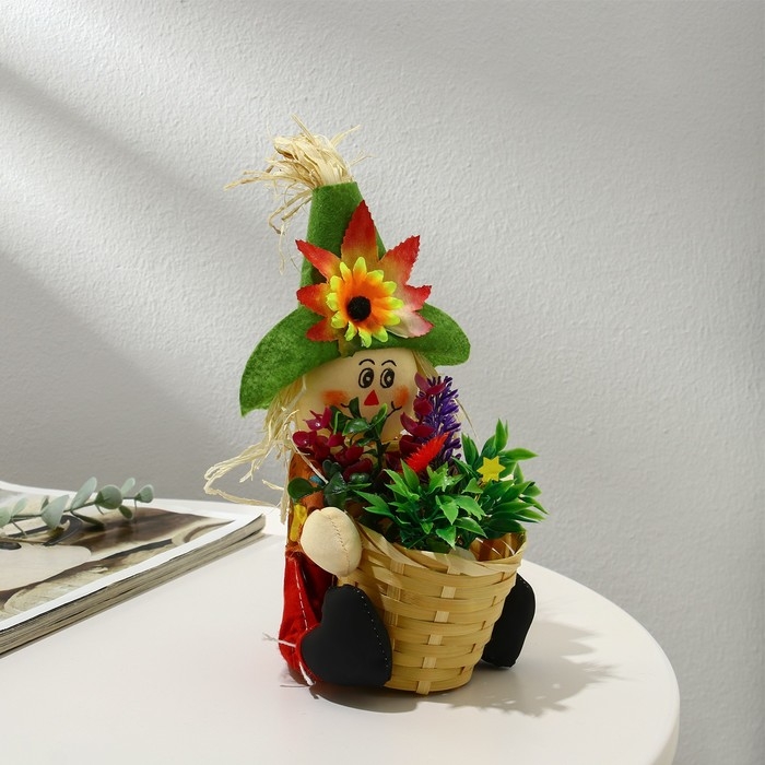 Подставка для цветов, на 1 горшок, d = 7,5 см, h = 7,5 см, МИКС, &laquo;Пугало&raquo;, Greengo