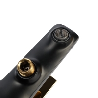 Смеситель для ванны ZEIN Z3890, однорычажный, лейка 5 режимов, шланг, держатель, черный/gold 99322 Смеситель для ванны ZEIN Z3890, однорычажный, лейка 5 режимов, шланг, держатель, черный/gold 99322