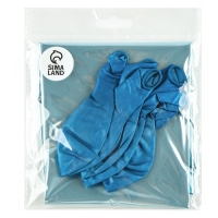 Набор шаров &laquo;Праздничный&raquo; фольга, латекс, цвет голубой, 10 шт.