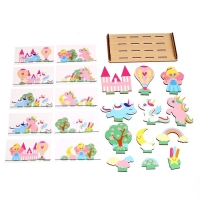 Головоломка. Повтори по образцу &laquo;Мир единорогов&raquo;