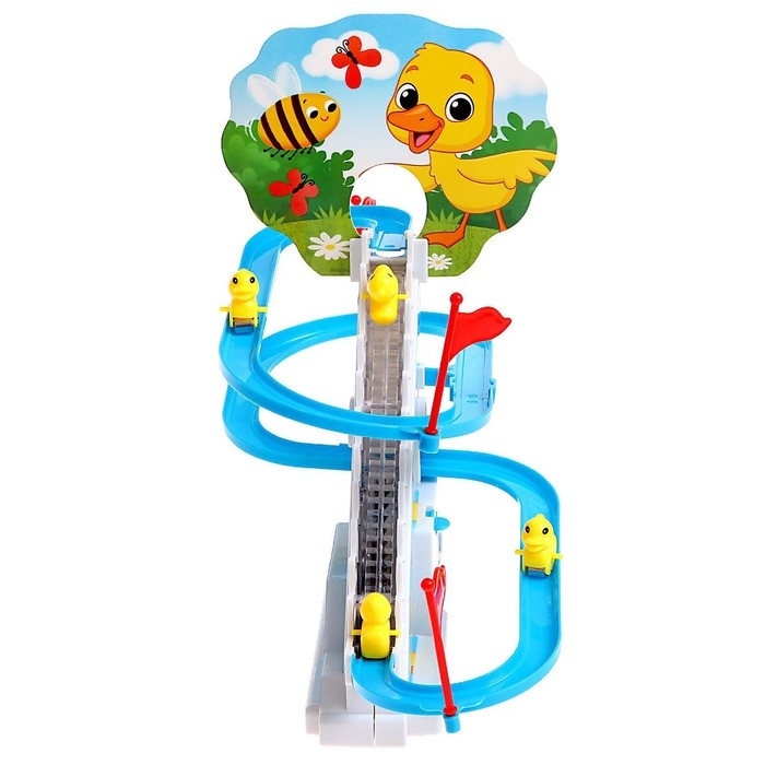 Развивающая игрушка &laquo;Уточки на лесенке&raquo;, световые и звуковые эффекты, 6 уток в комплекте