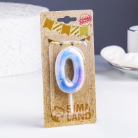 Свеча в торт на шпажке "Звездопад", цифра 0, 5,5 см Свеча в торт на шпажке "Звездопад", цифра 0, 5,5 см