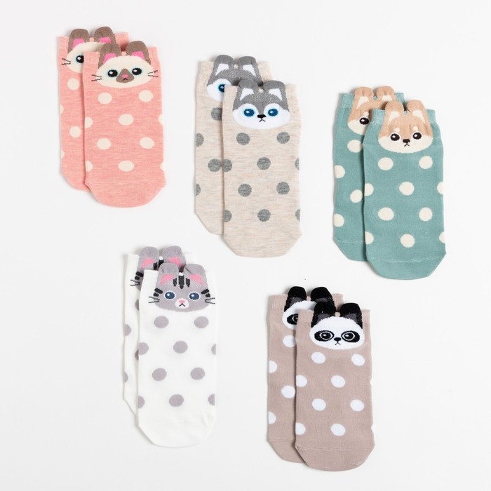 Набор носков KAFTAN Набор носков KAFTAN "Друзьяшки" 5 пар, р-р 35-38