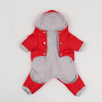 Комбинезон зимний для животных, XL (ДС 32-34, ОШ 32, ОГ 40-44 см), красный