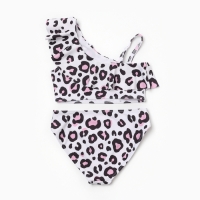 Купальник для девочки KAFTAN &laquo;Леопард&raquo;, белый, рост 98-104 (30)