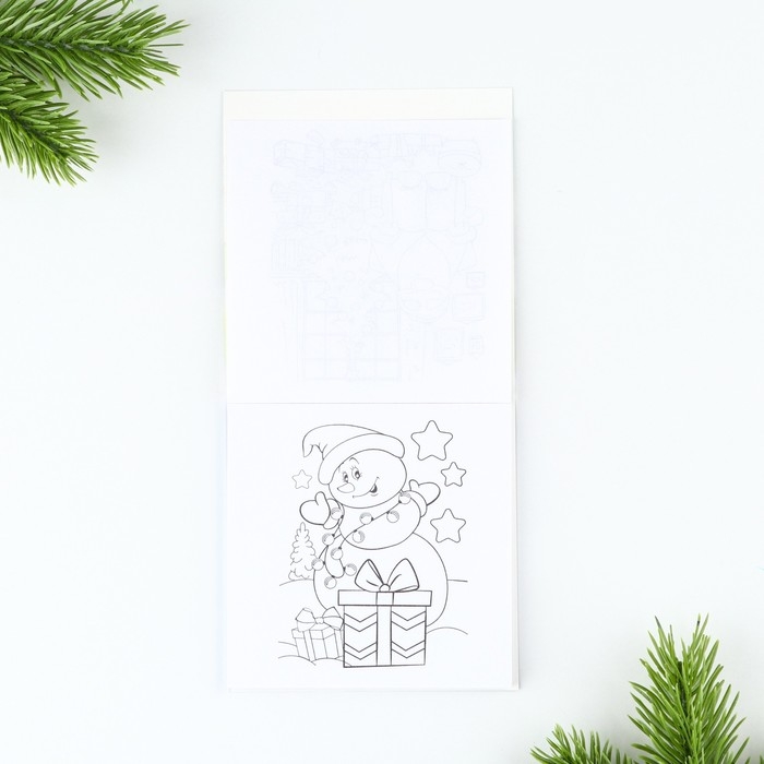 Подарочный набор новогодний, блокнот и восковые мелки &laquo;Ты лучший&raquo;