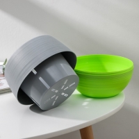 Горшок для цветов с поддоном «Япония», 1,2 л, цвет серо-фисташковый Горшок для цветов с поддоном «Япония», 1,2 л, цвет серо-фисташковый