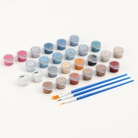 Картина по номерам на холсте с подрамником с серебряной краской &laquo;Девушка в мечтах&raquo;, 40 х 50 см