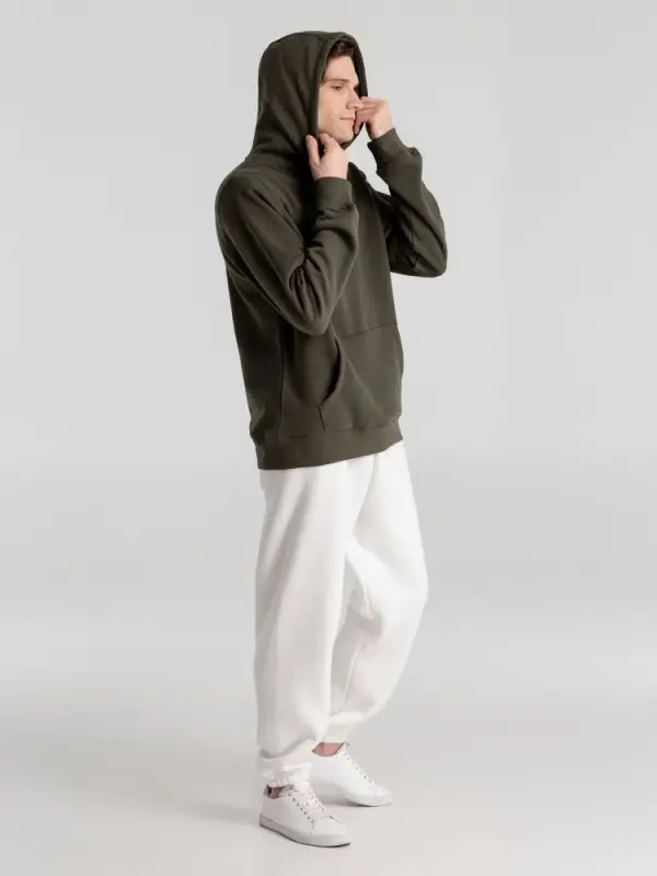 Толстовка с капюшоном унисекс King, хаки, размер XS Толстовка с капюшоном унисекс King, хаки, размер XS