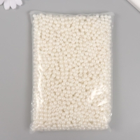 Набор бусин "Жемчуг" d 6 мм, 250 гр, молочный