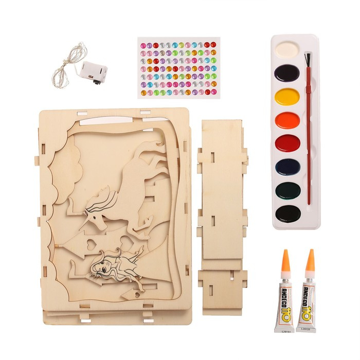 Набор для творчества &laquo;Создай ночник: Замок принцессы&raquo;, из дерева