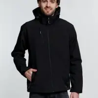 Куртка софтшелл мужская Zagreb, черная, размер XXL