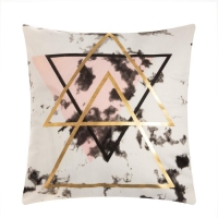 Наволочка декоративная Этель &laquo;Треугольники&raquo; 40х40 см, велюр