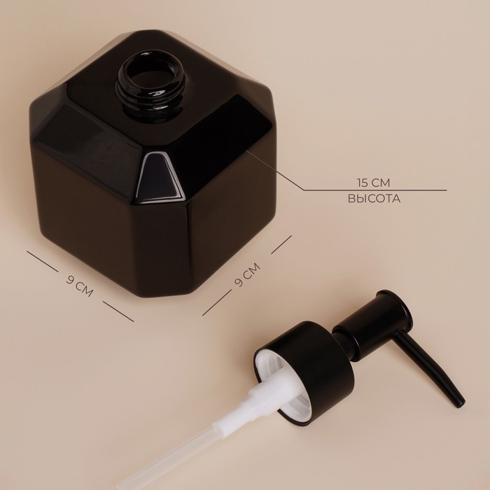 Дозатор для жидкого мыла SL Home &laquo;Артемида&raquo;, 380 мл, цвет черный