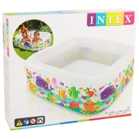 Бассейн надувной &laquo;Аквариум&raquo;, 159 х 159 х 50 см, от 3 лет, 57471NP INTEX