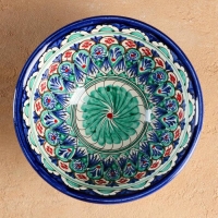 Коса Риштанская Керамика "Узоры", 18 см, большая, микс Коса Риштанская Керамика "Узоры", 18 см, большая, микс