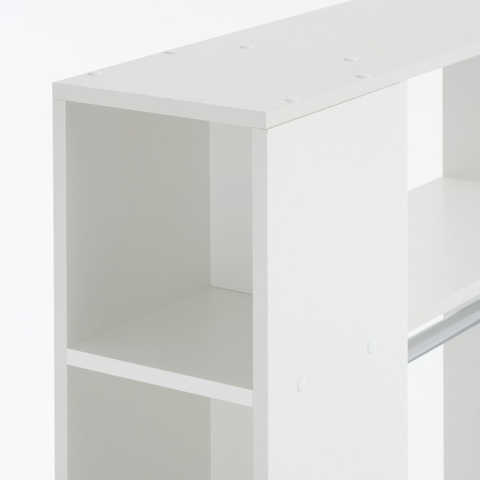 Вешалка напольная с полками Пассаж, 800х250х1460, Белый Вешалка напольная с полками Пассаж, 800х250х1460, Белый