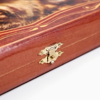 Нарды деревянные большие, настольная игра "Волк-21", 40 х 40 см, с шашками Нарды деревянные большие, настольная игра "Волк-21", 40 х 40 см, с шашками